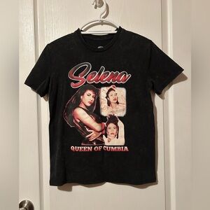 Selena Black Graphic T-Shirt
